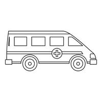 Ambulance emergency paramedic car icon vector