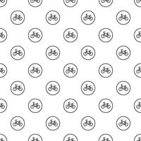 Sign bike pattern, simple style vector