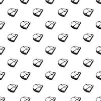 Piece of steak pattern, simple style vector