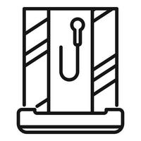 Cubicle cabin icon outline vector. Home interior vector