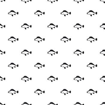 Ruff fish pattern, simple style vector