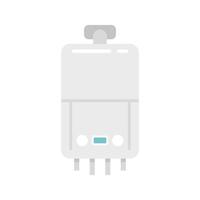 Domestic boiler icon flat isolated vector