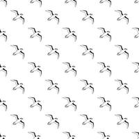 Sea gull pattern, simple style vector