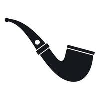 Smoking pipe icon, simple style vector