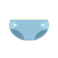 String diaper icon flat isolated vector