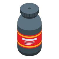 Drug powder icon isometric vector. Doping sport vector