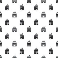 House with chimney pattern, simple style vector