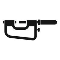 Precision micrometer icon simple vector. Vernier caliper vector