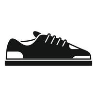 icono de calzado de zapatillas vector simple. ejecutar el diseño