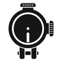 Sight icon simple vector. Rifle scope vector