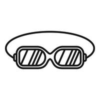 Swim glasses icon outline vector. Water pool vector