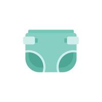 Antibacterial diaper icon flat isolated vector