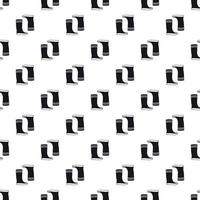 Boots pattern, simple style vector