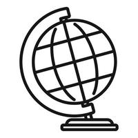 Study globe icon outline vector. School master vector