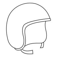 icono de casco segway, estilo de esquema vector