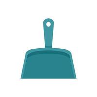 Cleaning dust pan icon flat isolated vector
