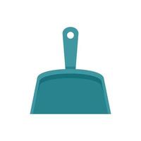 Cleaning dust pan icon flat isolated vector