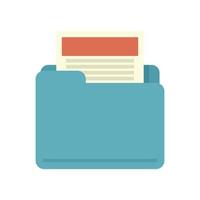 Product manager file folder icon flat isolated vector