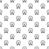Wooden barrel with tap pattern, simple style vector