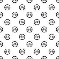 Sign bicycle path pattern, simple style vector