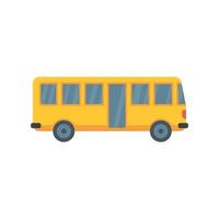 Hitchhiking bus icon flat isolated vector