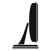 Monitor screen icon simple vector. Pc display vector