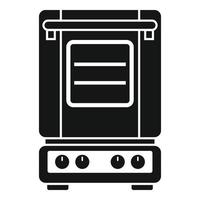 Inside convection oven icon simple vector. Turbo fan oven vector