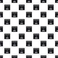 April 1 calendar pattern, simple style vector