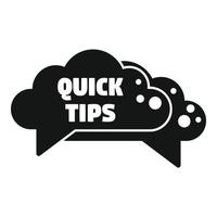 Bulb tip icon simple vector. Advice idea vector