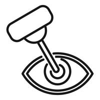 Eye dropper icon outline vector. Test eye vector