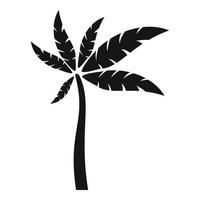 Island palm tree icon simple vector. Coconut palm vector