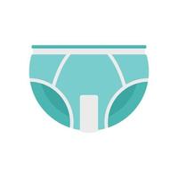 Cleanliness diaper icon flat isolated vector