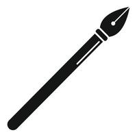 Steel nib icon simple vector. Web path vector