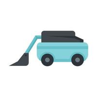 Field robot icon flat isolated vector