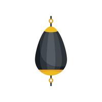 Elastic punch bag icon flat isolated vector