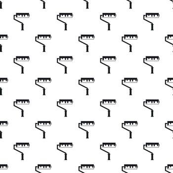 Paint roller pattern, simple style vector