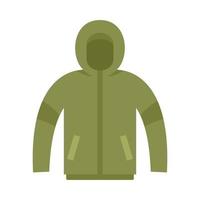 Fisherman wear icon flat isolated vector