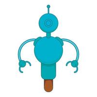 Machine icon, cartoon style vector