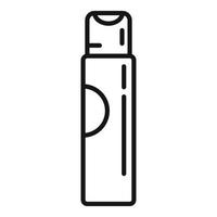 vector de contorno de icono de desodorante. aerosol de aire