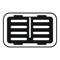 Drain toilet icon simple vector. Water pipeline vector