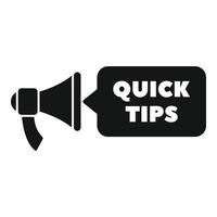 Info top tip icon simple vector. Advice idea vector