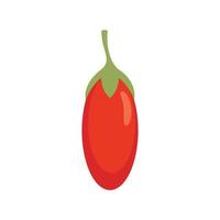 goji berry icono plano aislado vector