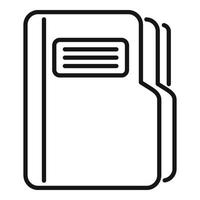 Finance bank folder icon outline vector. People payment vector