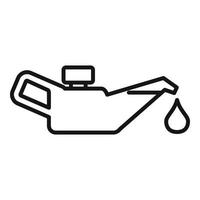 Oil service icon outline vector. Car part vector