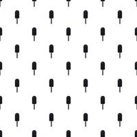 Chocolate ice cream pattern, simple style vector