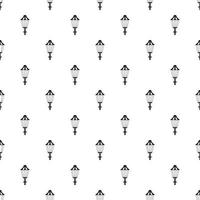 Street lamp pattern, simple style vector