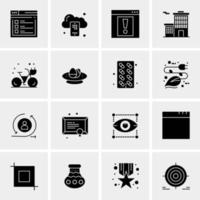 16 Business Universal Icons Vector Creative Icon Illustration to use in web and Mobile Related project