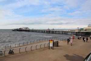A view of the Sea front at Blackpool photo