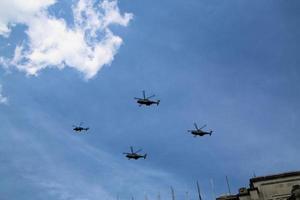 London in the UK in June 2022. A view of the RAF Flypast to celebrate the Queens Platinum Jubilee. photo