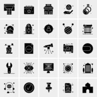 25 iconos de negocios universales vector ilustración de icono creativo para usar en proyectos relacionados con la web y dispositivos móviles